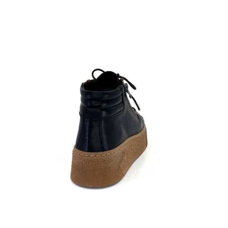 Baskets Ivoire 500-450 Cuir Noir*Ivoire0401a Clearance