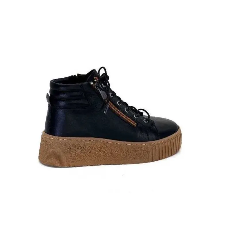 Baskets Ivoire 500-450 Cuir Noir*Ivoire0401a Clearance