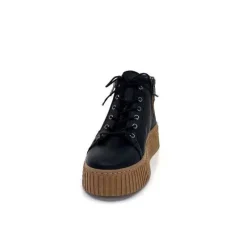 Baskets Ivoire 500-450 Cuir Noir*Ivoire0401a Clearance