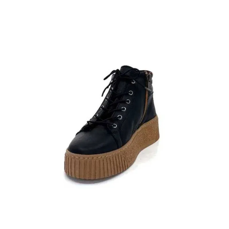 Baskets Ivoire 500-450 Cuir Noir*Ivoire0401a Clearance