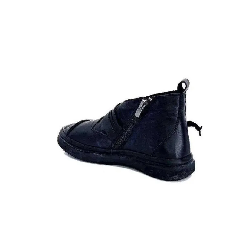 Baskets Ivoire 500-350 Cuir Noir*Ivoire0401a New