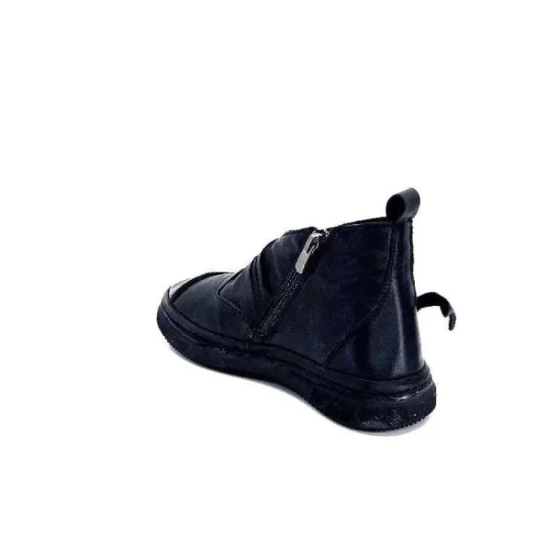 Baskets Ivoire 500-350 Cuir Noir*Ivoire0401a New