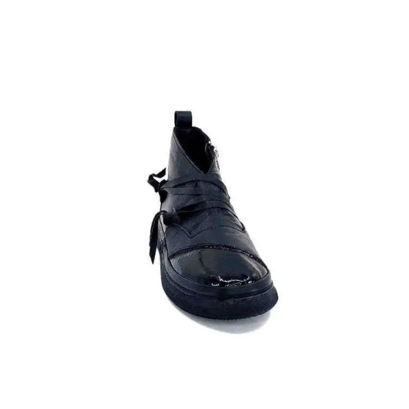 Baskets Ivoire 500-350 Cuir Noir*Ivoire0401a New