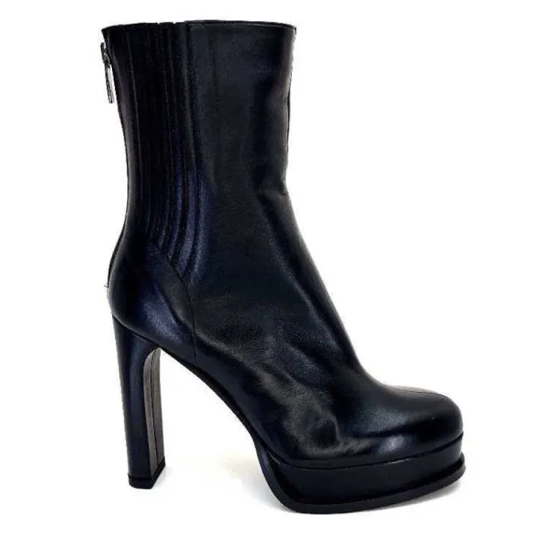 2145 F326 Cuir Noir*chantal New