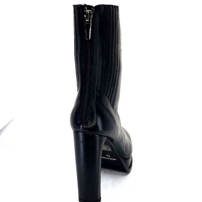 2145 F326 Cuir Noir*chantal New