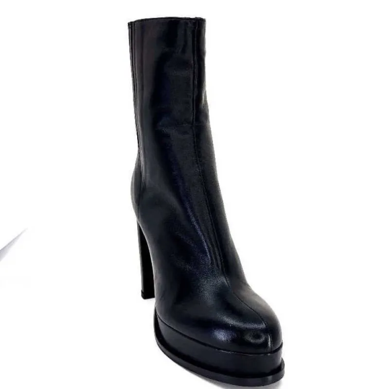 2145 F326 Cuir Noir*chantal New