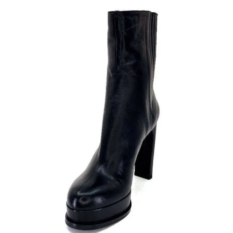 2145 F326 Cuir Noir*chantal New