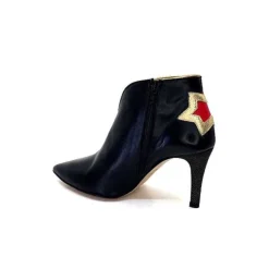 Magic Cuir Noir Rouge Or*creatis Outlet
