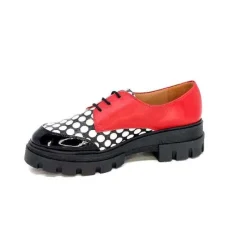 5781 Cuir Noir - Rouge Imprime Blanc*Dansi Sale