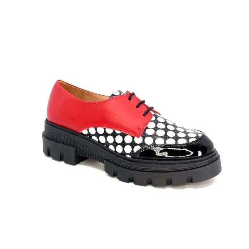 5781 Cuir Noir - Rouge Imprime Blanc*Dansi Sale