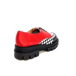 5781 Cuir Noir - Rouge Imprime Blanc*Dansi Sale