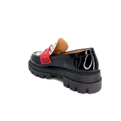 5782 Cuir Vernis Noir Imprime Blanc*Dansi Online