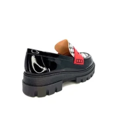 5782 Cuir Vernis Noir Imprime Blanc*Dansi Online