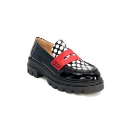 5782 Cuir Vernis Noir Imprime Blanc*Dansi Online