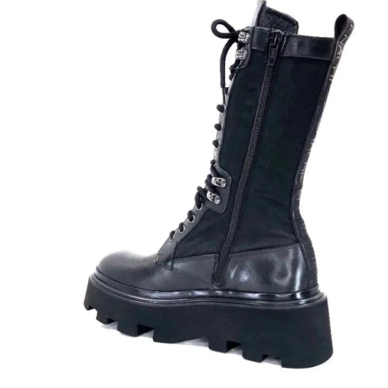 E2992-T Cuir Noir Textile Noir*Elena iachi Sale