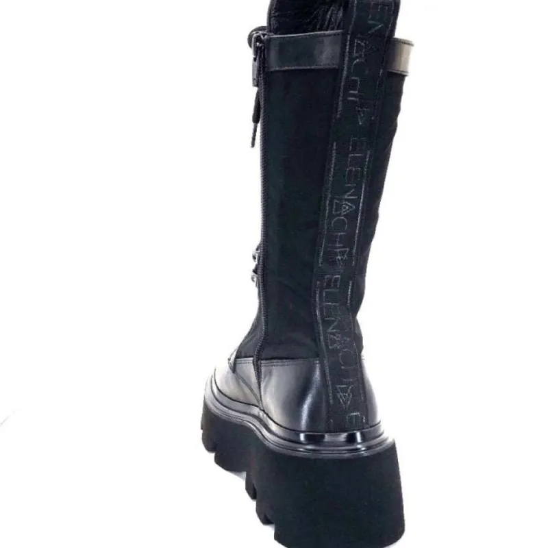 E2992-T Cuir Noir Textile Noir*Elena iachi Sale