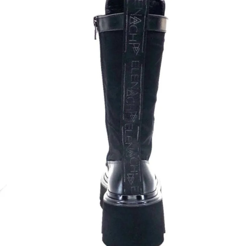 E2992-T Cuir Noir Textile Noir*Elena iachi Sale