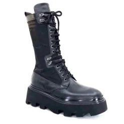 E2992-T Cuir Noir Textile Noir*Elena iachi Sale