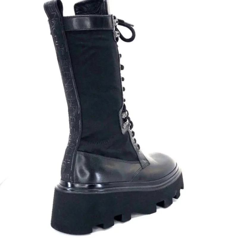 E2992-T Cuir Noir Textile Noir*Elena iachi Sale