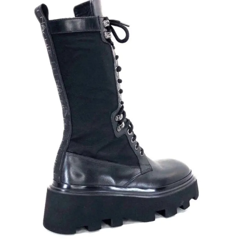 E2992-T Cuir Noir Textile Noir*Elena iachi Sale