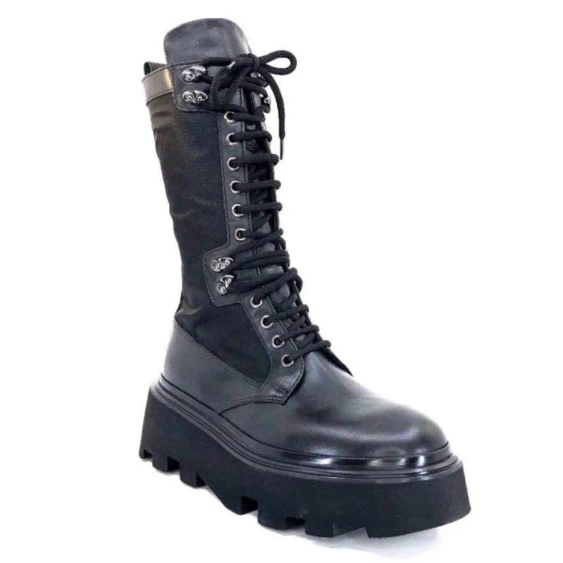 E2992-T Cuir Noir Textile Noir*Elena iachi Sale