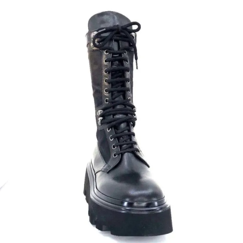 E2992-T Cuir Noir Textile Noir*Elena iachi Sale