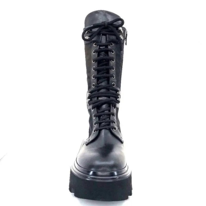 E2992-T Cuir Noir Textile Noir*Elena iachi Sale