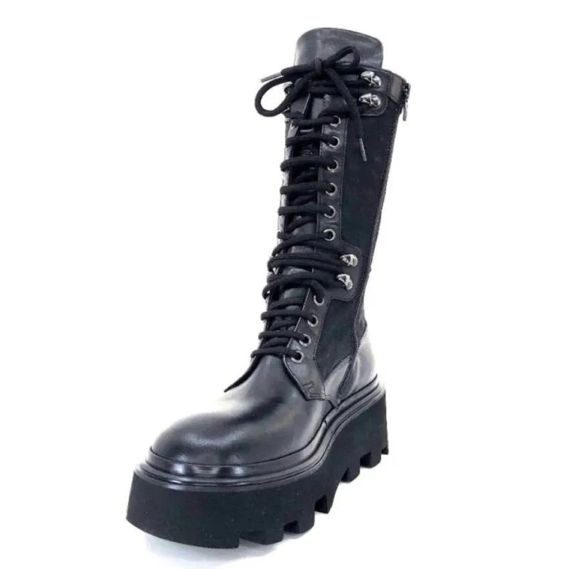 E2992-T Cuir Noir Textile Noir*Elena iachi Sale