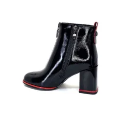 Paella Cuir Noir Vernis*Elue Par Nous New