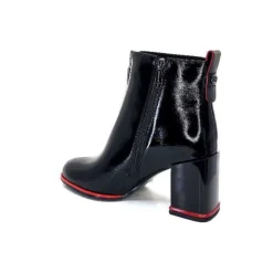 Paella Cuir Noir Vernis*Elue Par Nous New