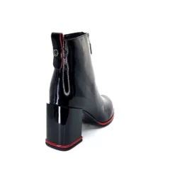 Paella Cuir Noir Vernis*Elue Par Nous New