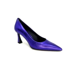 Enzo Di Martino Eli 702 Cuir Metallique Violet*moon flower - enzo di martino New