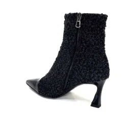 Enzo Di Martino Eli 716 Cuir & Textile Noir*moon flower - enzo di martino Sale