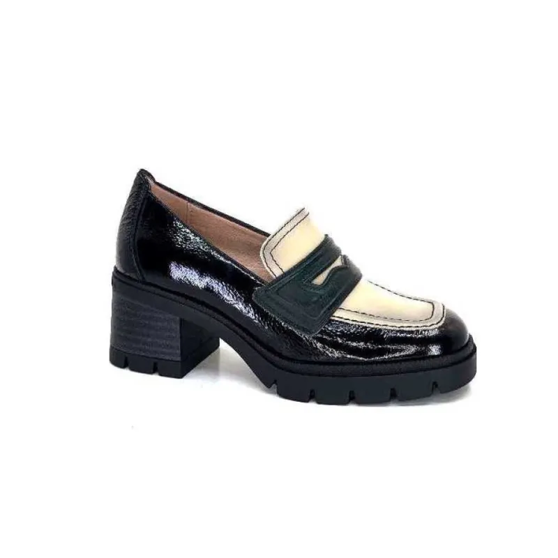 Chi 232965 Everest Cuir Vernis Noir Cuir Vert & Beige*Hispanitas Online