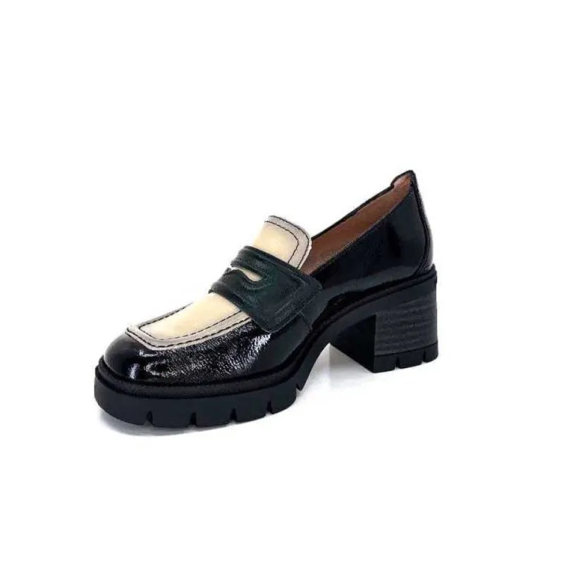 Chi 232965 Everest Cuir Vernis Noir Cuir Vert & Beige*Hispanitas Online
