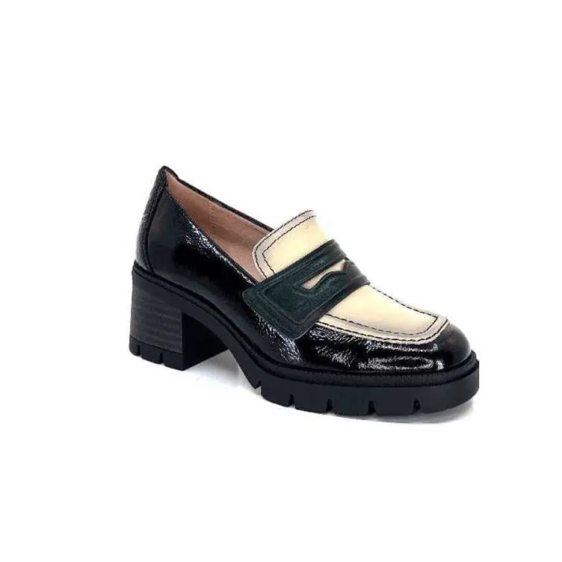 Chi 232965 Everest Cuir Vernis Noir Cuir Vert & Beige*Hispanitas Online