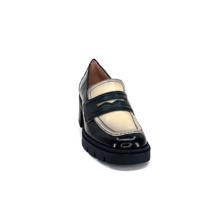 Chi 232965 Everest Cuir Vernis Noir Cuir Vert & Beige*Hispanitas Online