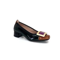 Chi 233141 Salma Cuir Vernis Vert Cuero Fushia*Hispanitas