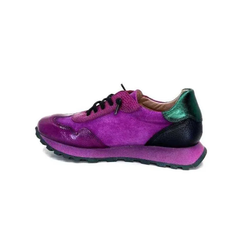 Hi 233073 Loira Cuir Vernis Et Daim Fushia*Hispanitas Discount