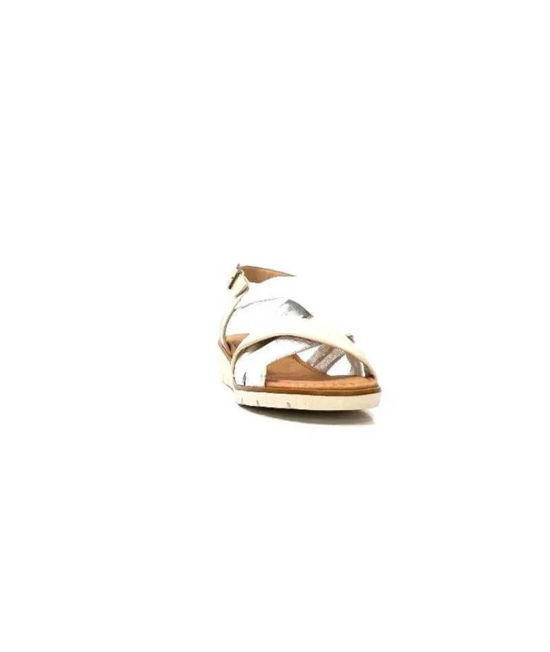 Ivoire 2146 Ceralin Cuir Blanc Beige Argent*lola canales / calzado pasoli Outlet