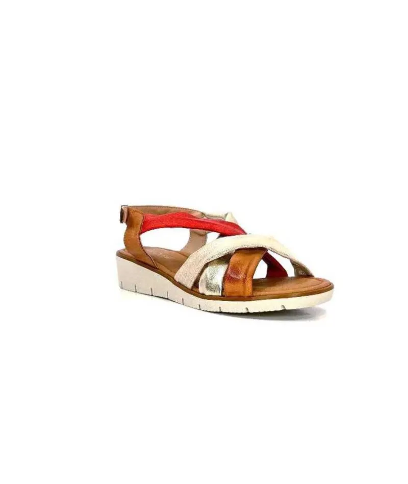 Ivoire 2146 Ceralin Cuir Rouge Marron Or*lola canales / calzado pasoli Best