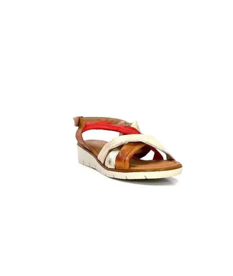 Ivoire 2146 Ceralin Cuir Rouge Marron Or*lola canales / calzado pasoli Best