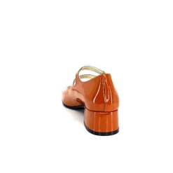 Ivoire 914 Cuir Vernis Marrone Orange*Ivoire0330 Discount