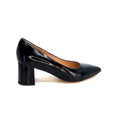 Ivoire 1601 Cuir Vernis Noir*franco russo napoli fgr New