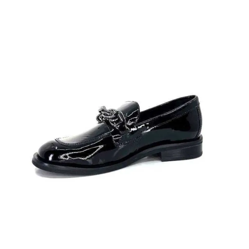 Ivoire 77502 Falconi Cuir Vernis Noir*Ivoire0236a Discount