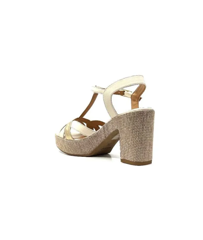 Ivoire 2131 Vera Cuir Creme Dore*Ivoire0551 Clearance