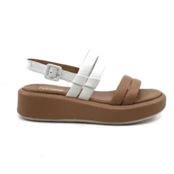 Ivoire 2056 Yara Cuir Marron & Blanc*Ivoire0551 Outlet