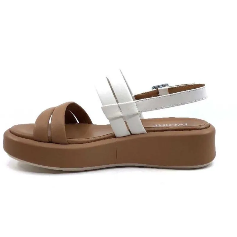 Ivoire 2056 Yara Cuir Marron & Blanc*Ivoire0551 Outlet