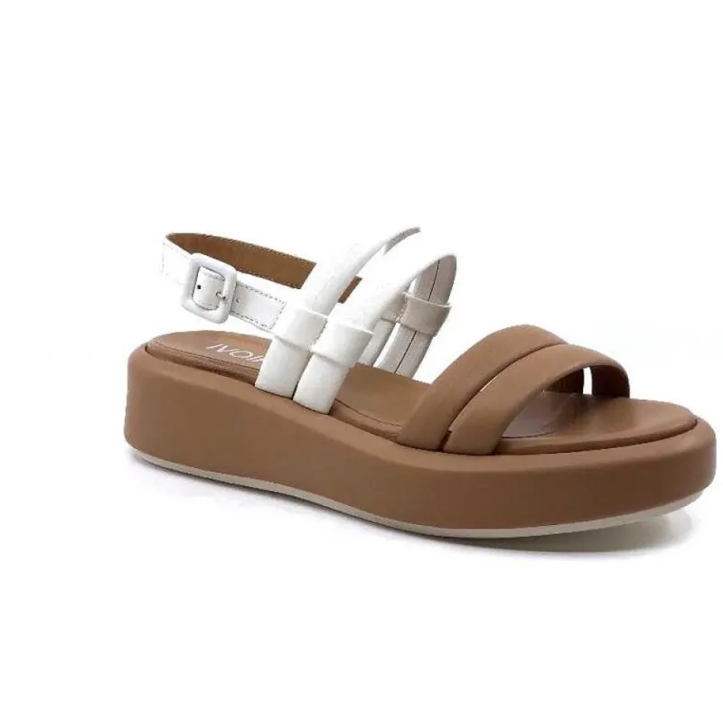 Ivoire 2056 Yara Cuir Marron & Blanc*Ivoire0551 Outlet