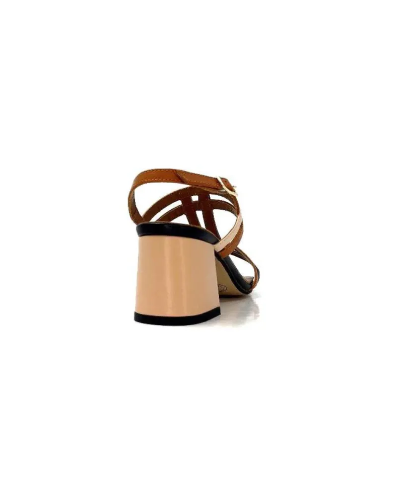 Ivoire B621 F Romagna Cuir Noir Cognac Nude*Ivoire0334 Sale